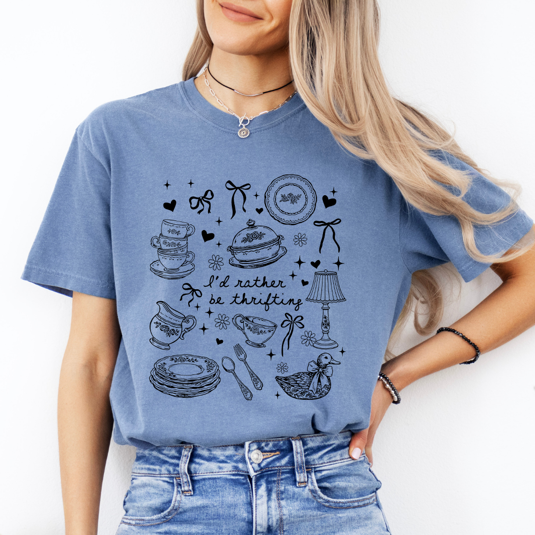 I'd Rather Be Thirifting Tee