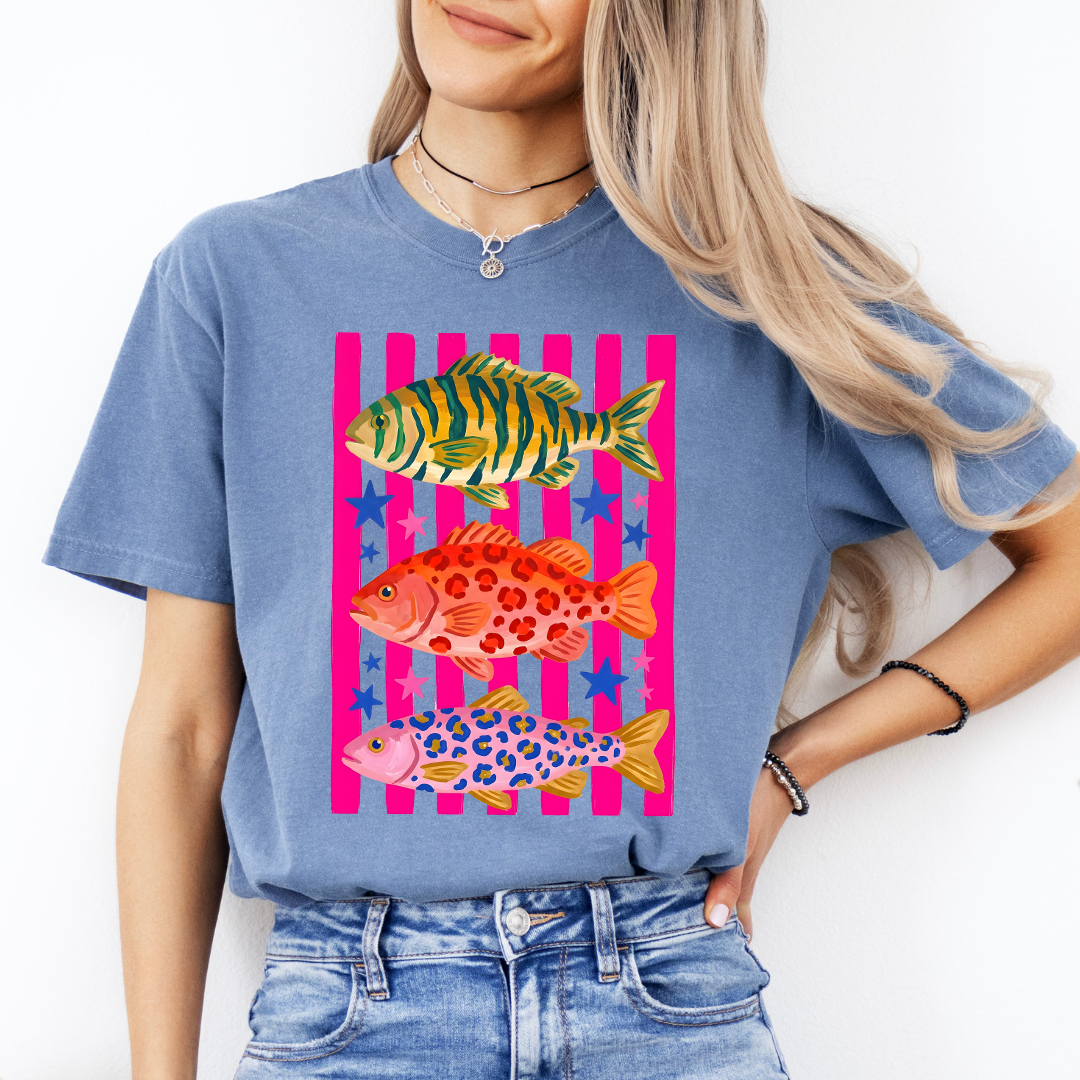 Preppy Fish Graphic Tee