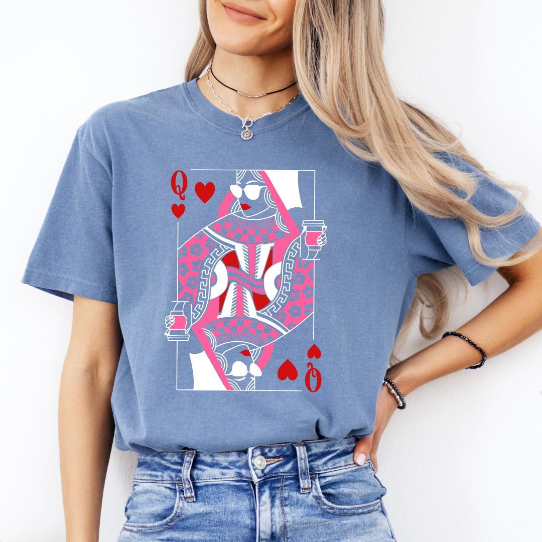 Camiseta de café Reina de Corazones
