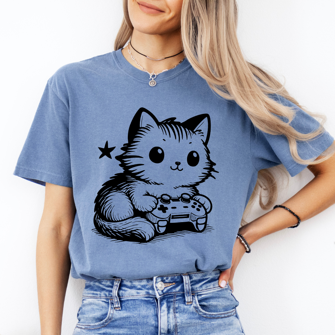 Gamer Cat Tee