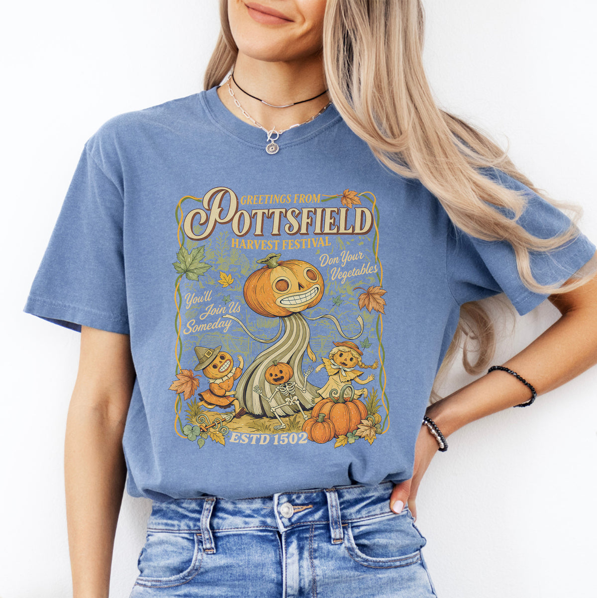Greetings From Pottsfield Harvest Festival Tee
