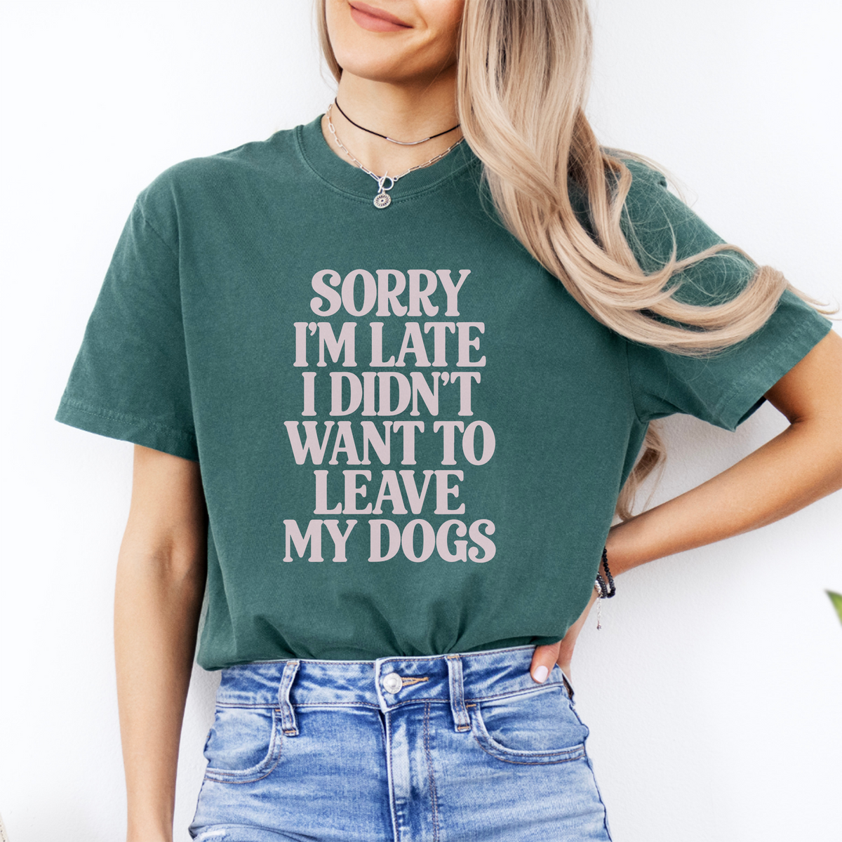 Camiseta «Perdón por llegar tarde»