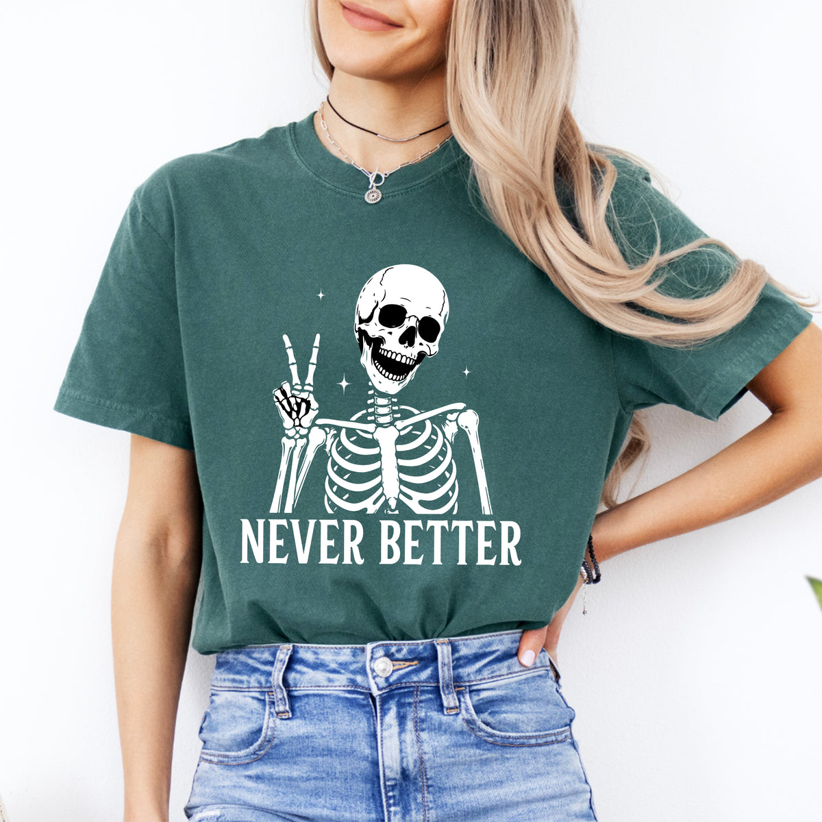 Skelett-T-Shirt „Noch nie besser“