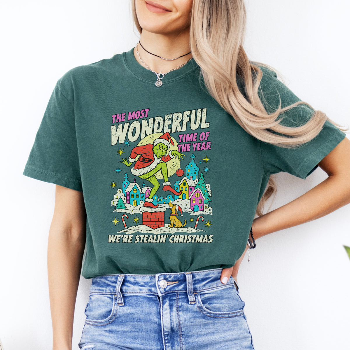Camiseta de película navideña de los 90 «It's The Most Wonderful Time»