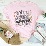 Bonfires Flannels Football Cider Pumpkins Hocus Pocus Tee Pink / S Peachy Sunday T-Shirt