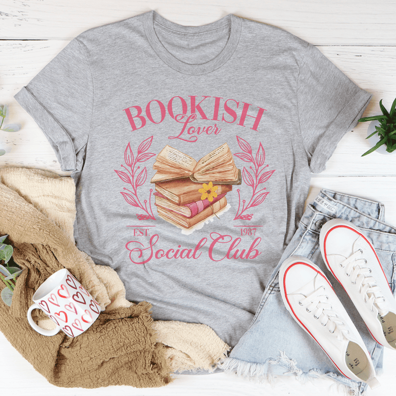 Bookish Lover Social Club Tee Athletic Heather / S Peachy Sunday T-Shirt
