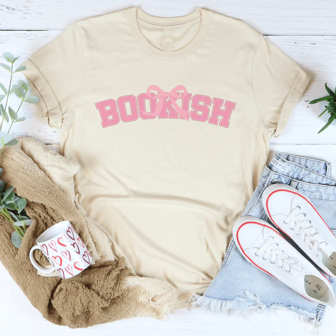 Bookish Tee Soft Cream / S Peachy Sunday T-Shirt
