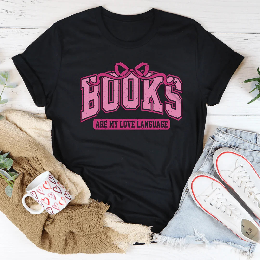 Books Are My Love Language Tee Black Heather / S Peachy Sunday T-Shirt