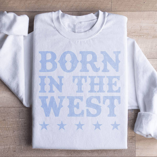 Born In The West Sweatshirt White / S Peachy Sunday T-Shirt