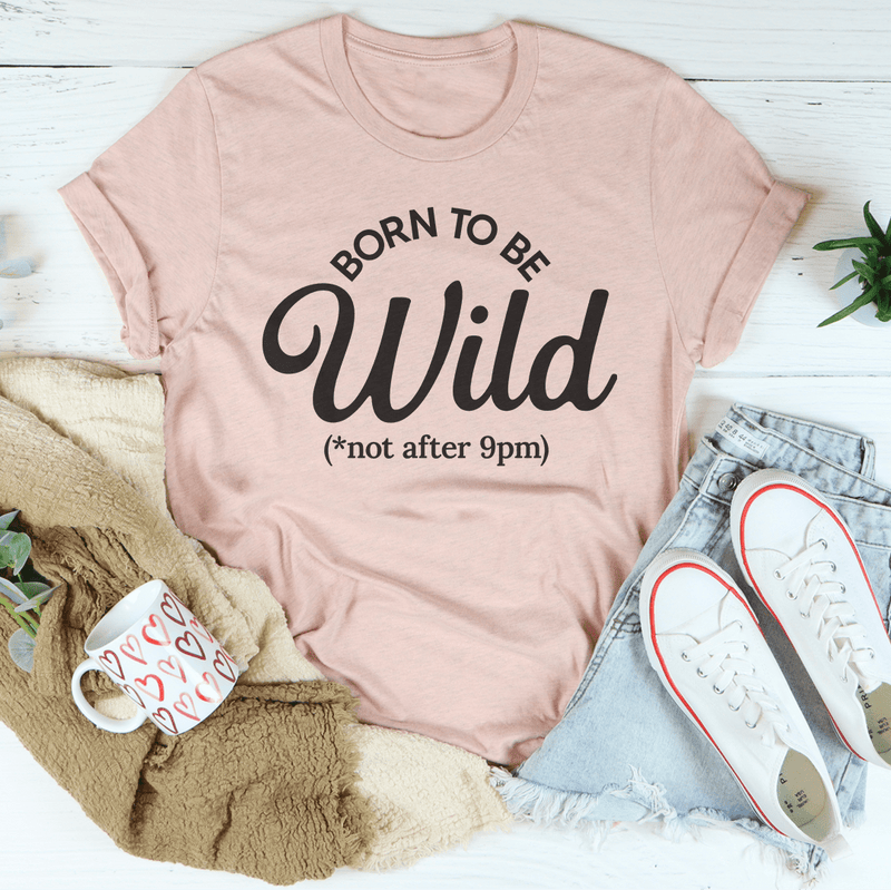 Born To Be Wild Tee Heather Prism Peach / S Peachy Sunday T-Shirt