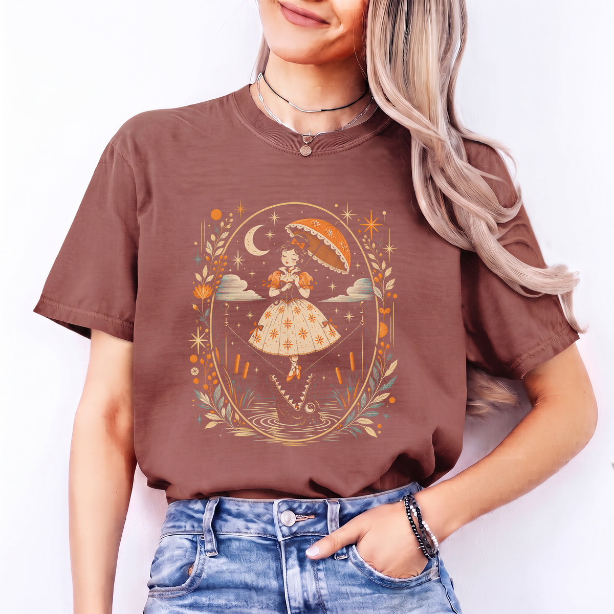 T-shirt graphique vintage « funambule »