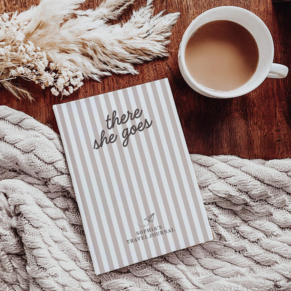 Personalized There's She Goes Travel Journal