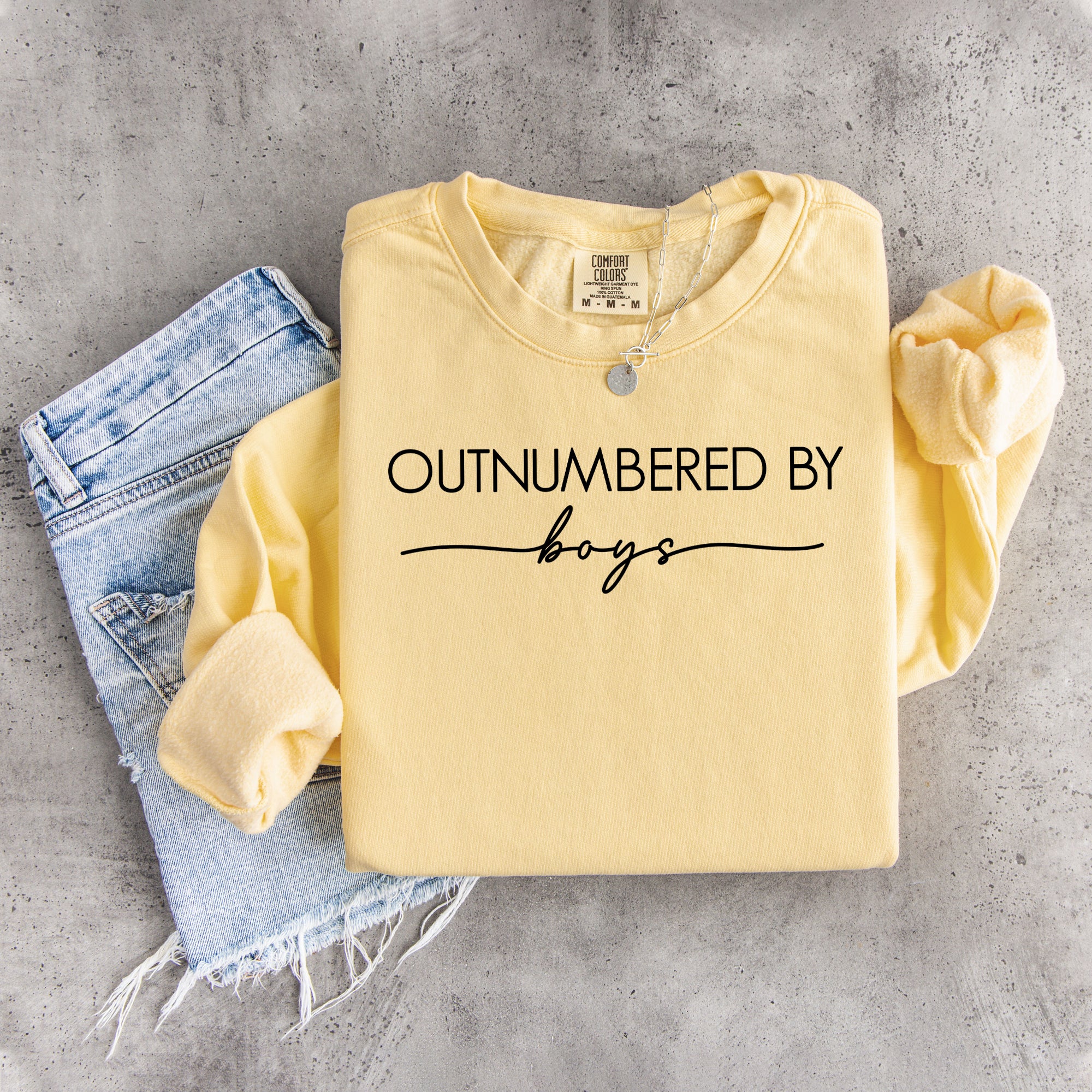 Outnumbered By Boys Sweatshirt