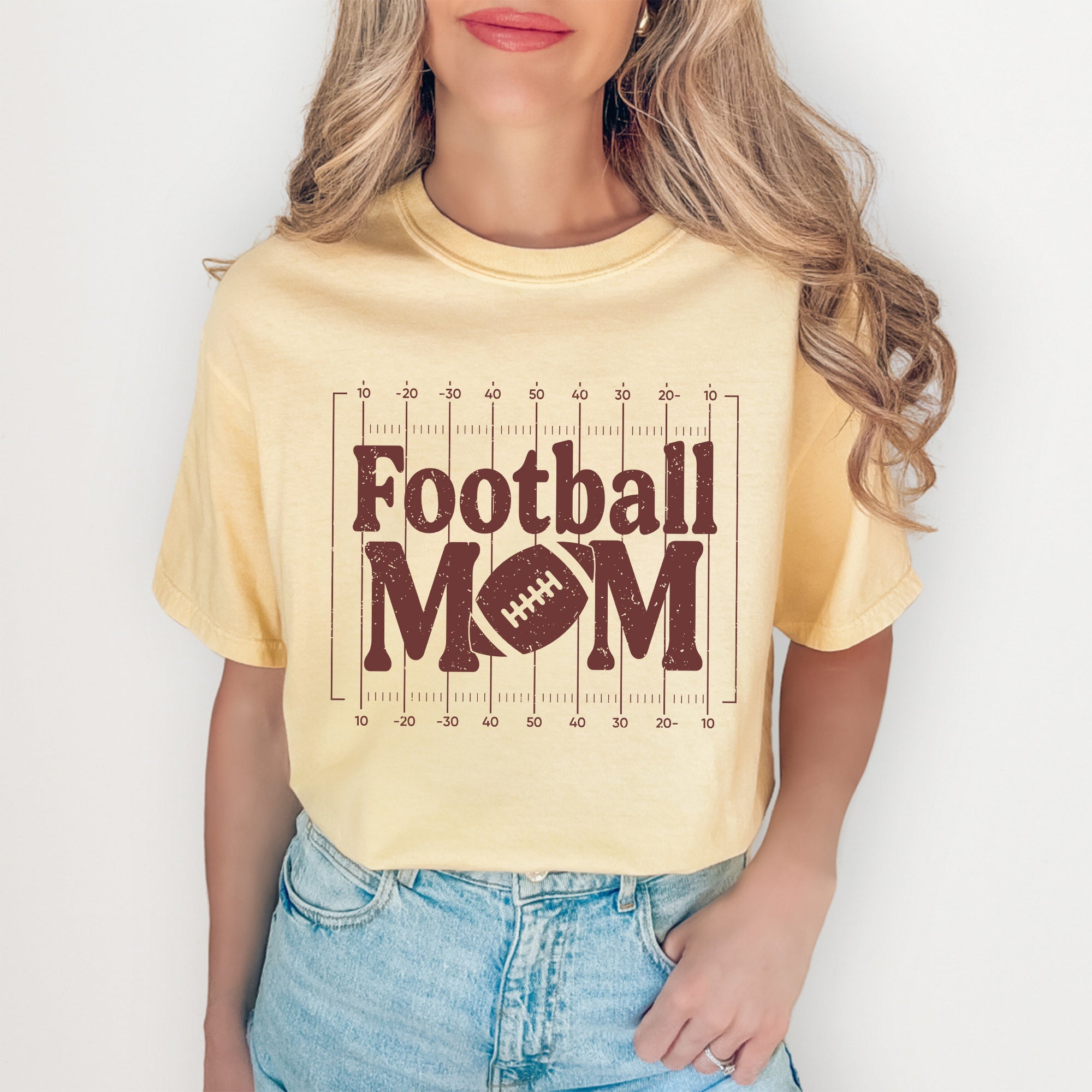Retro-Football-Mama-T-Shirt