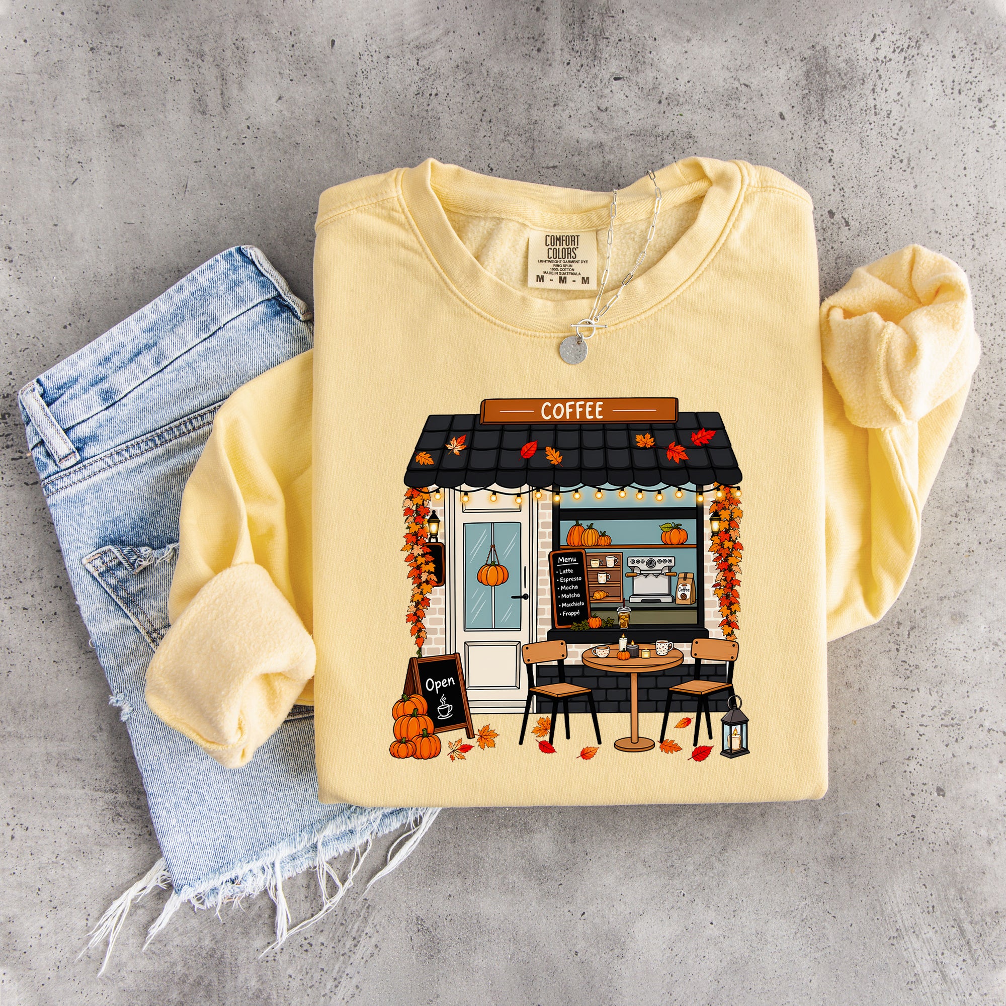 Vintage Fall Coffee Shop Sweatshirt