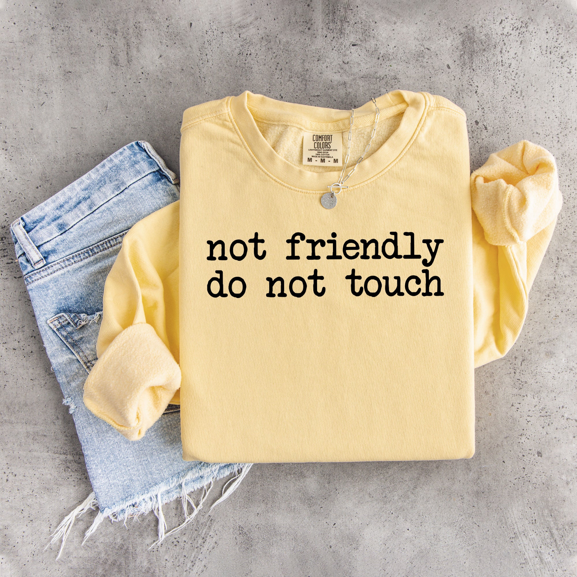 Not Friendly Do Not Touch Sweatshirt