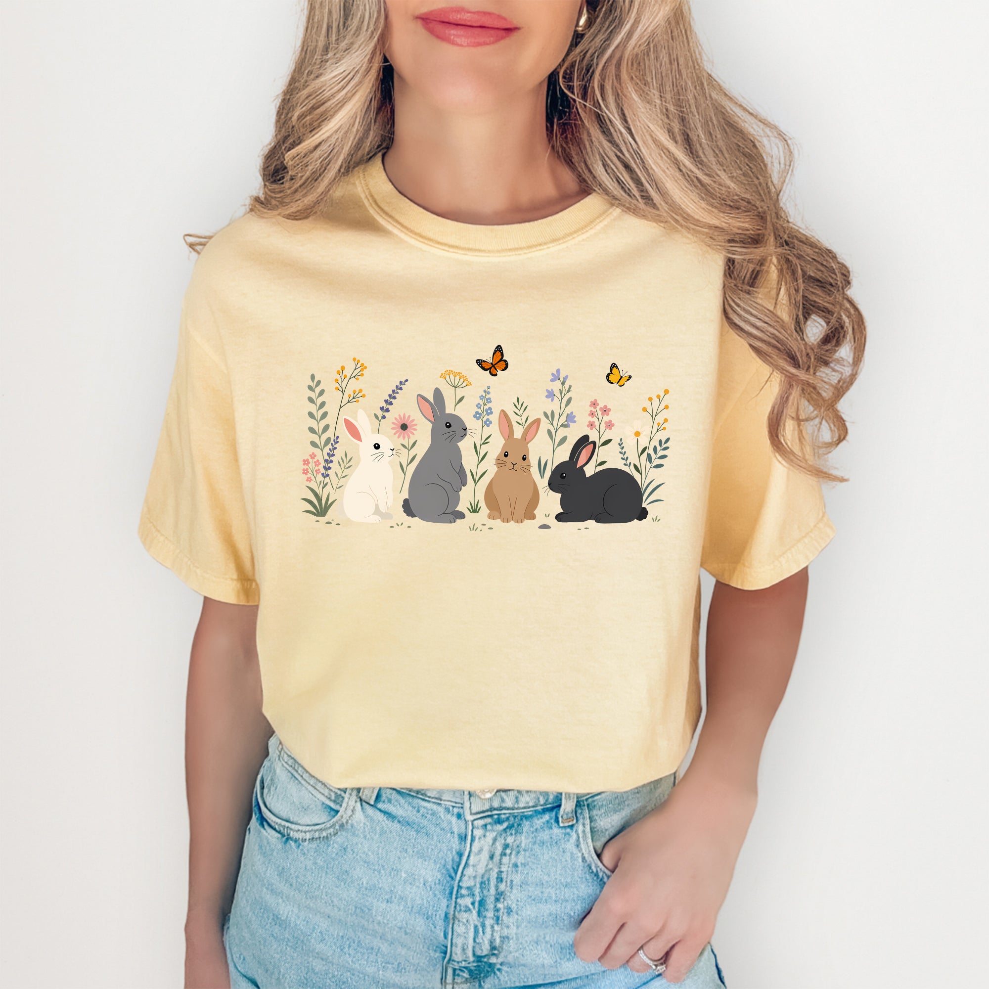 T-shirt « Lapin fleuri »