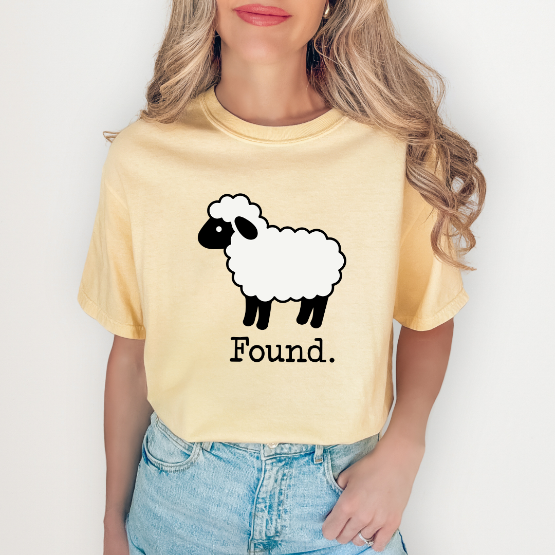 Found Sheep Faith Embroidered Tee