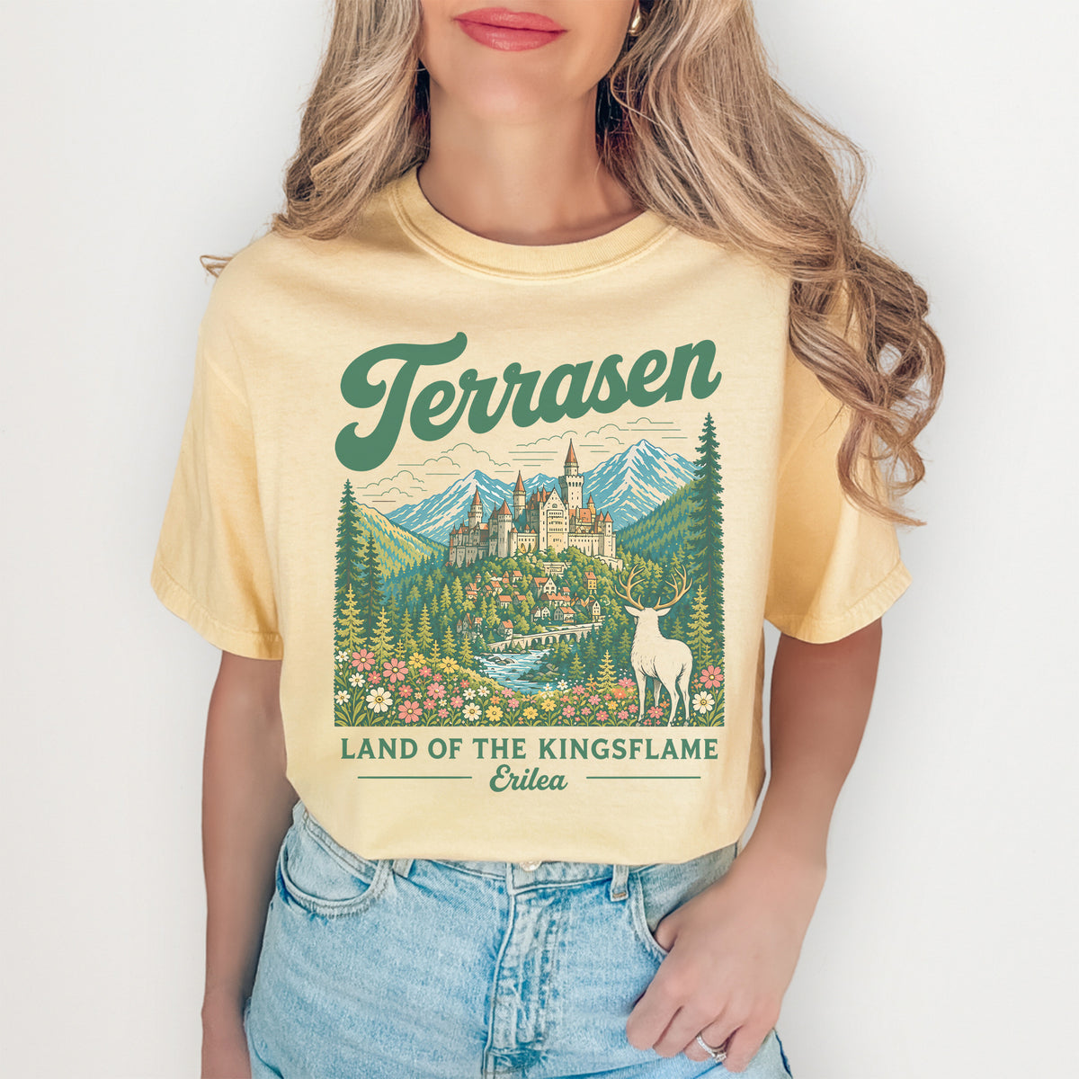 T-shirt Terrasen, terre de la flamme des rois