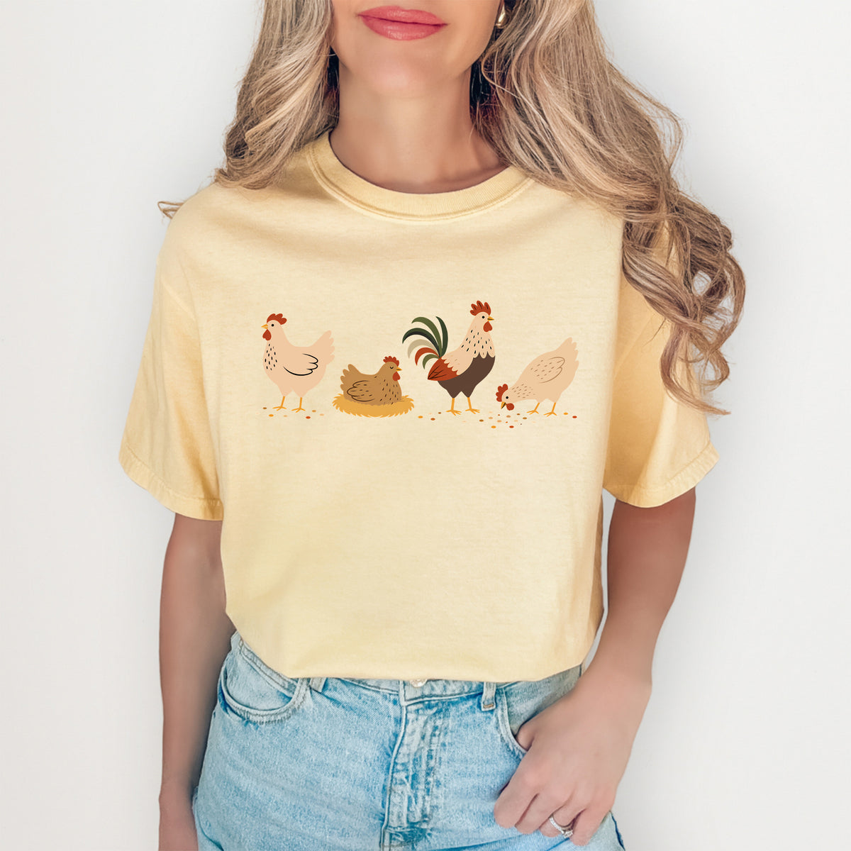 Camiseta de pollo bohemio