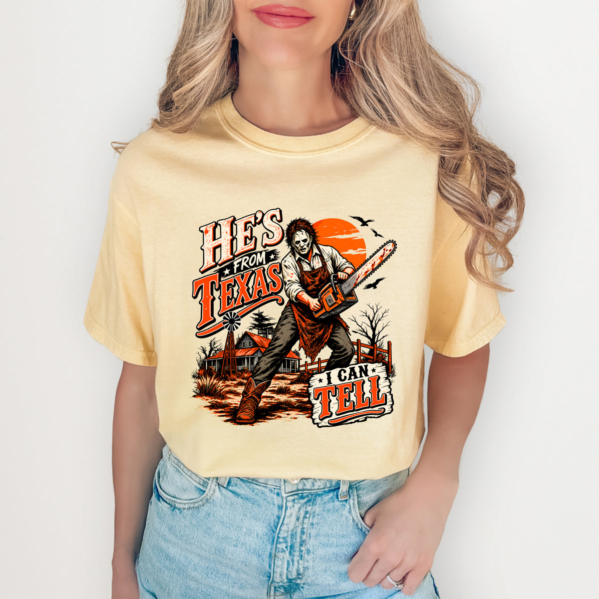 Camiseta «Él es de Texas»