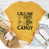 Call Me Cute and Give Me Candy Tee Mustard / S Peachy Sunday T-Shirt