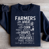 Can't Get Drunk Without Farmers Sweatshirt Black / S Peachy Sunday T-Shirt
