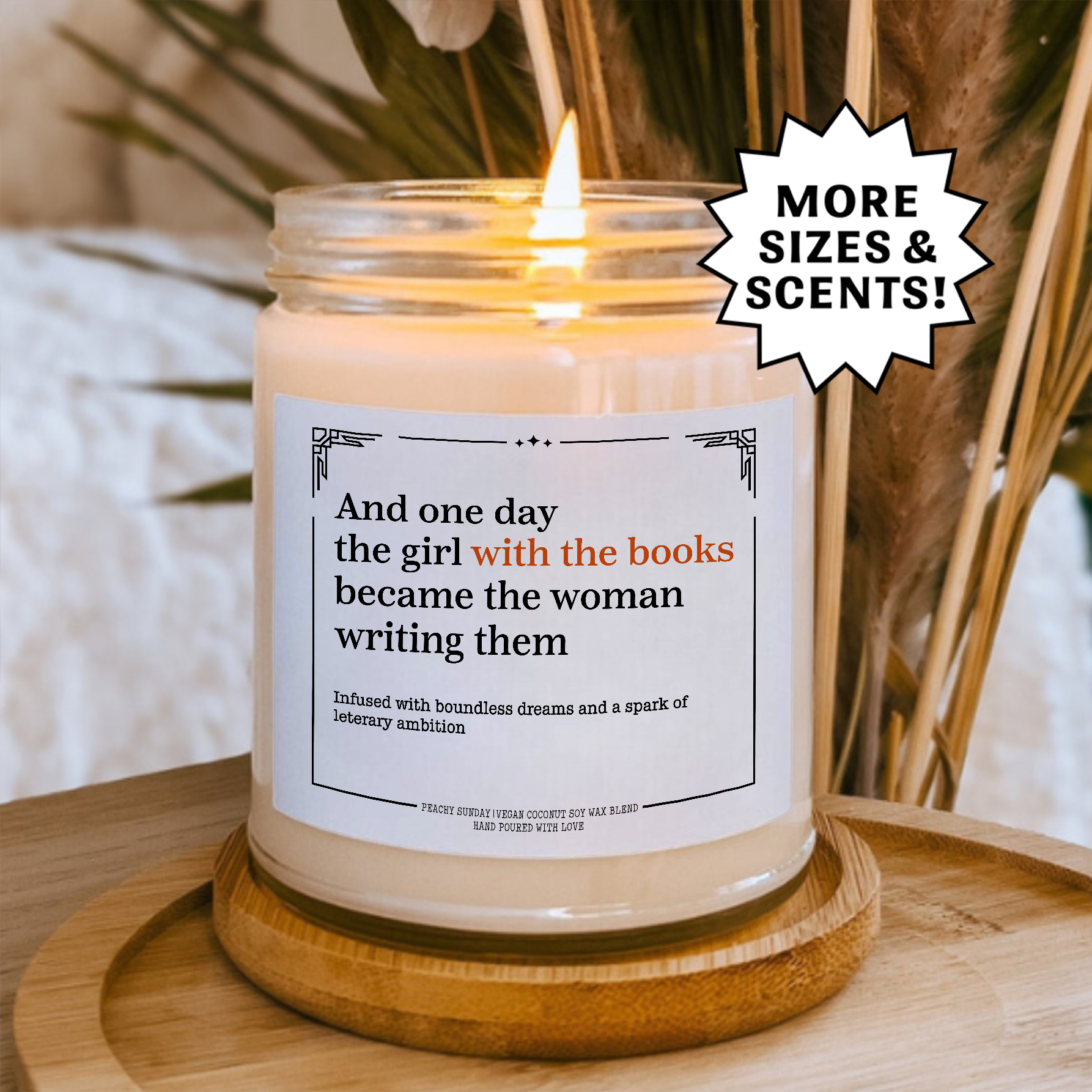 One Day The Girl With The Books Candle