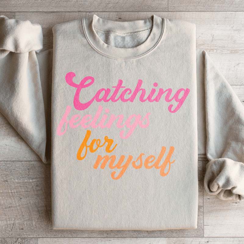Catching Feelings Sweatshirt Sand / S Peachy Sunday T-Shirt