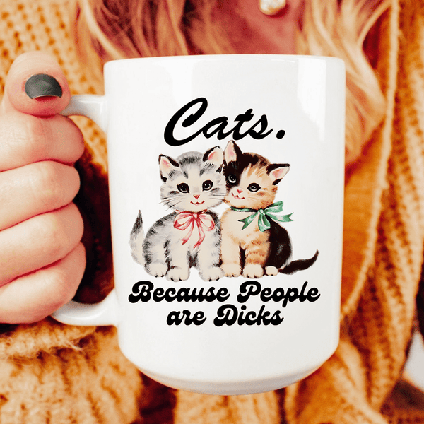 Cats. Because People are D* 15 oz Peachy Sunday T-Shirt