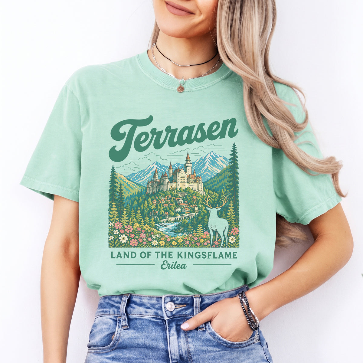 T-shirt Terrasen, terre de la flamme des rois