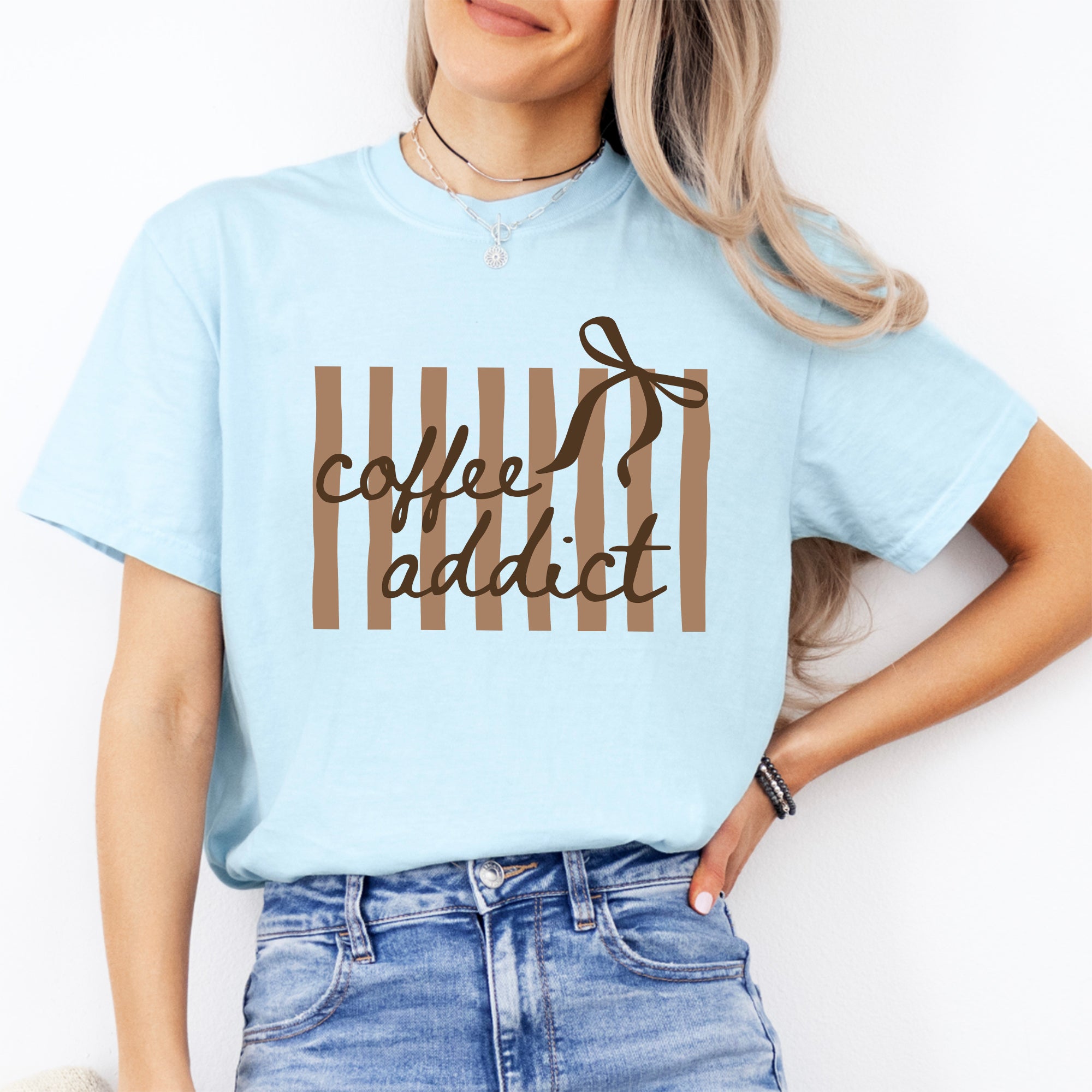 Coquette-Kaffeesüchtige-T-Shirt
