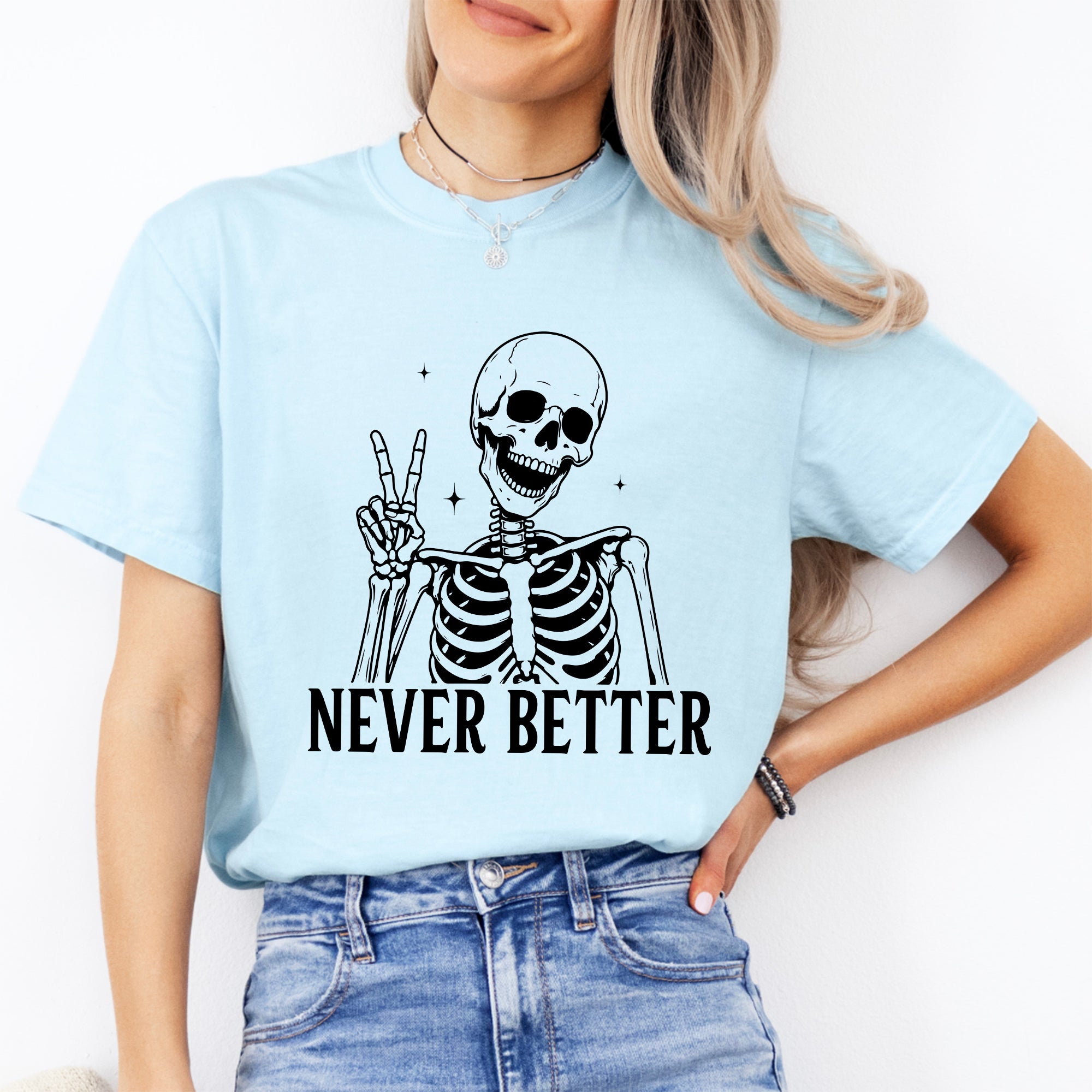 Skelett-T-Shirt „Noch nie besser“