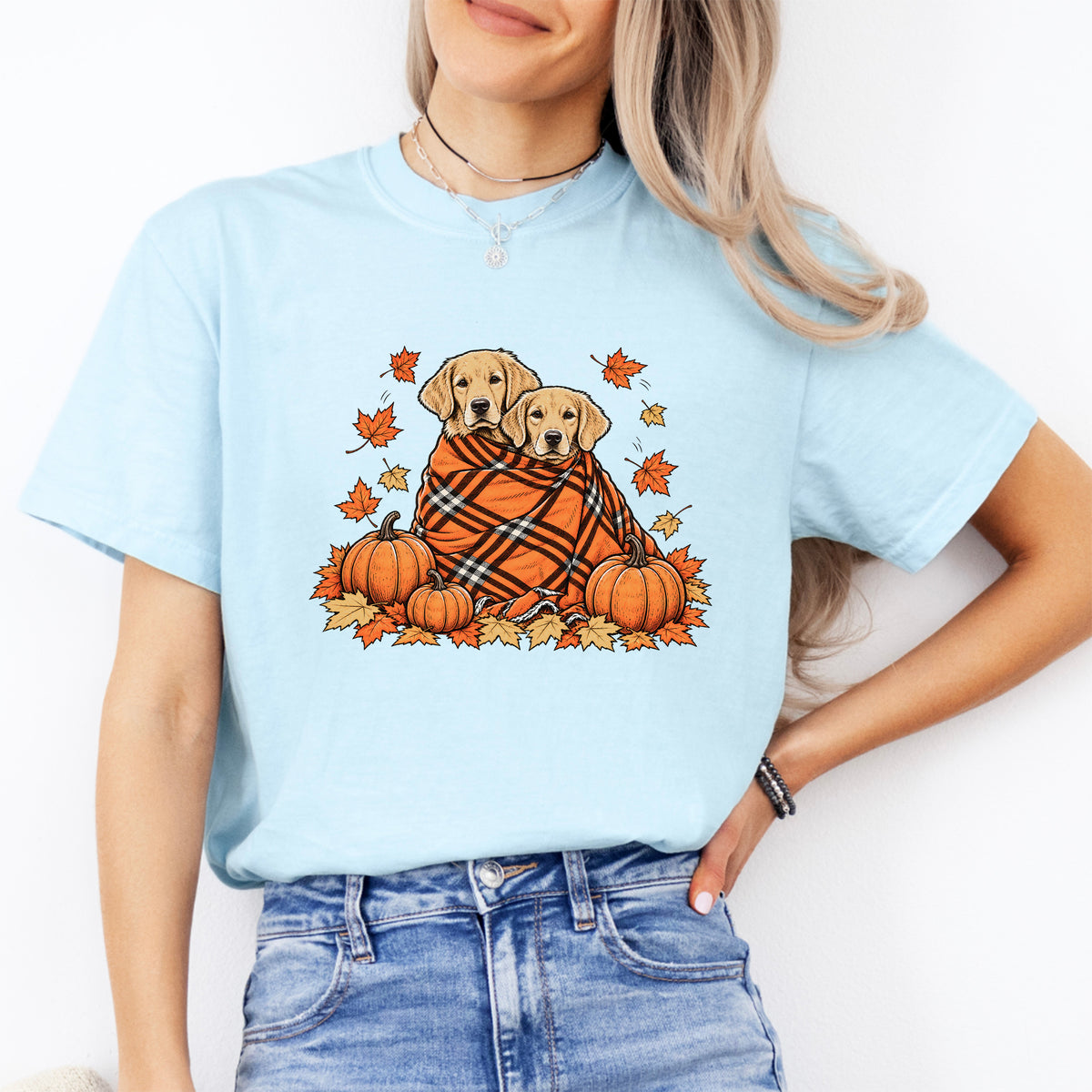 T-shirt d’automne Golden Retriever
