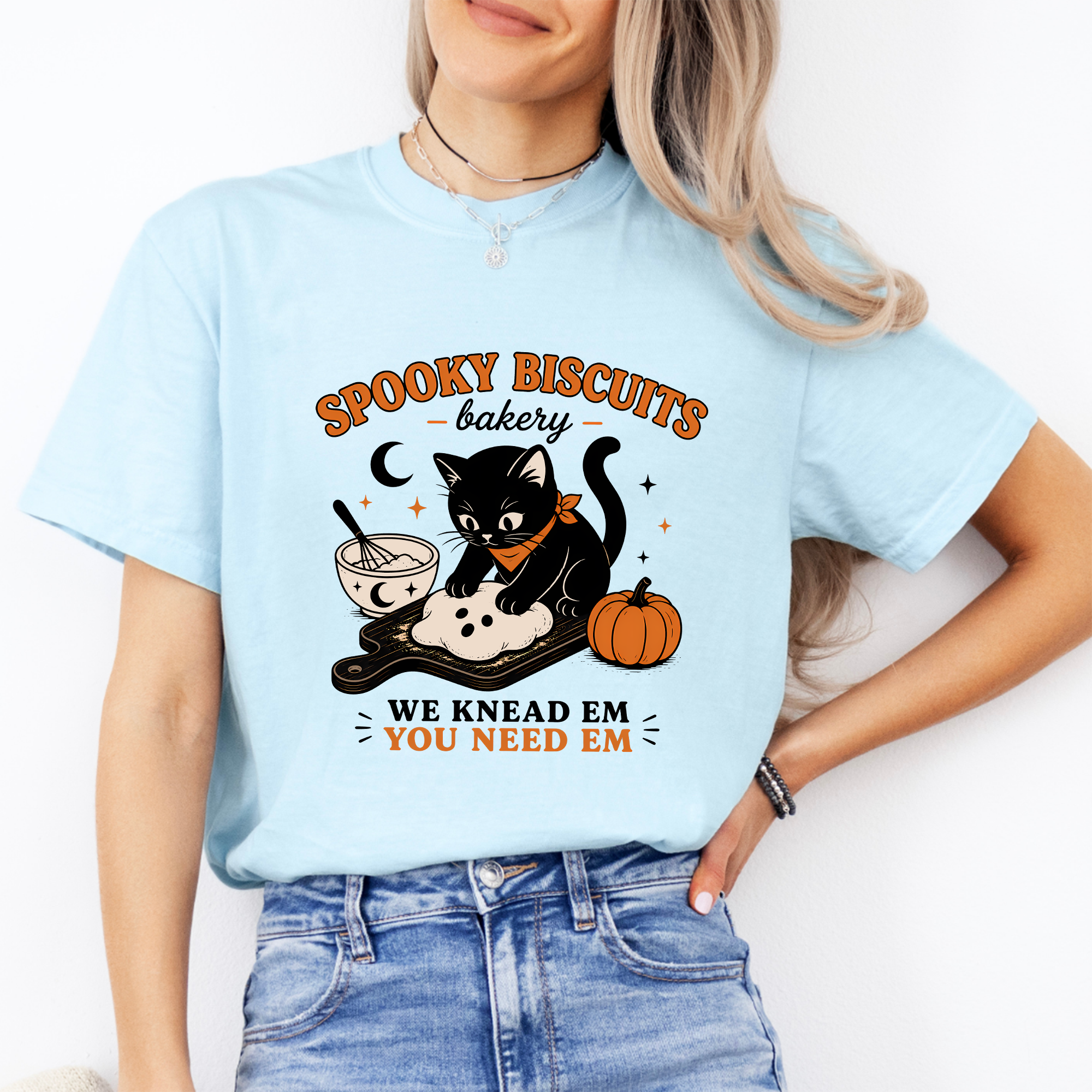 Camiseta «Galletitas para gatos: nosotros las necesitamos, tú las necesitas»