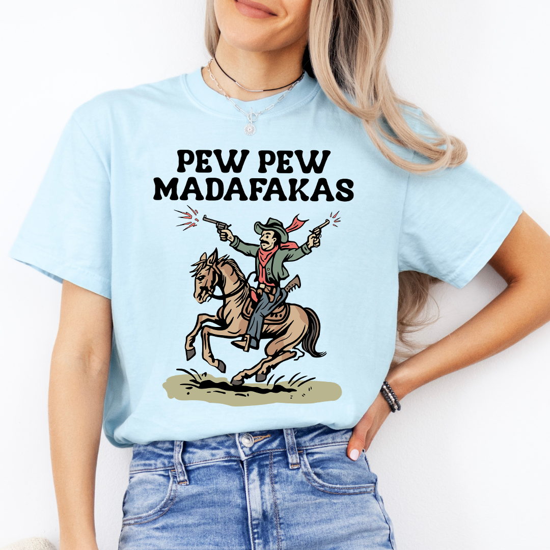 Pew Pew Mdafakas Tee