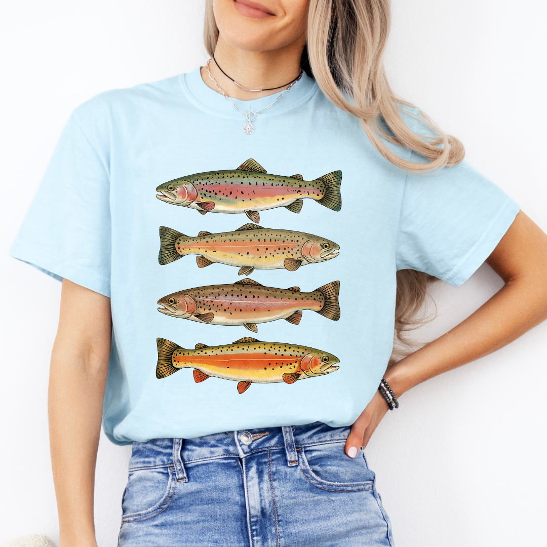 Rainbow Trout Fishes Tee