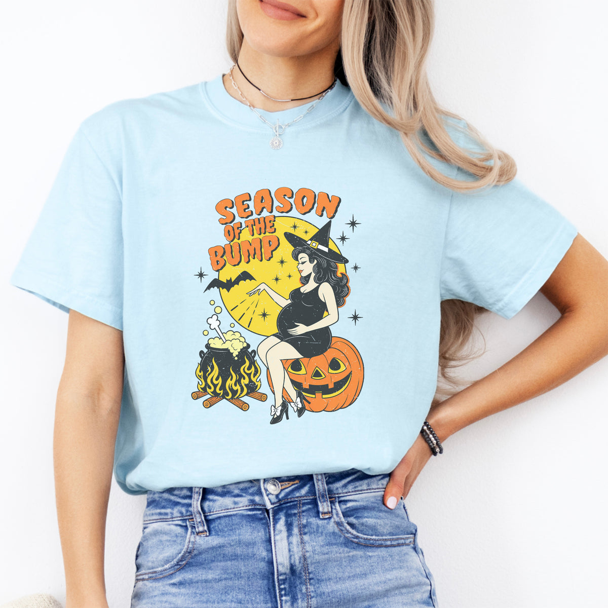 Season Of The Bump Halloween Baby Announcement Tee