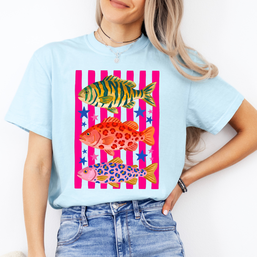 Preppy Fish Graphic Tee