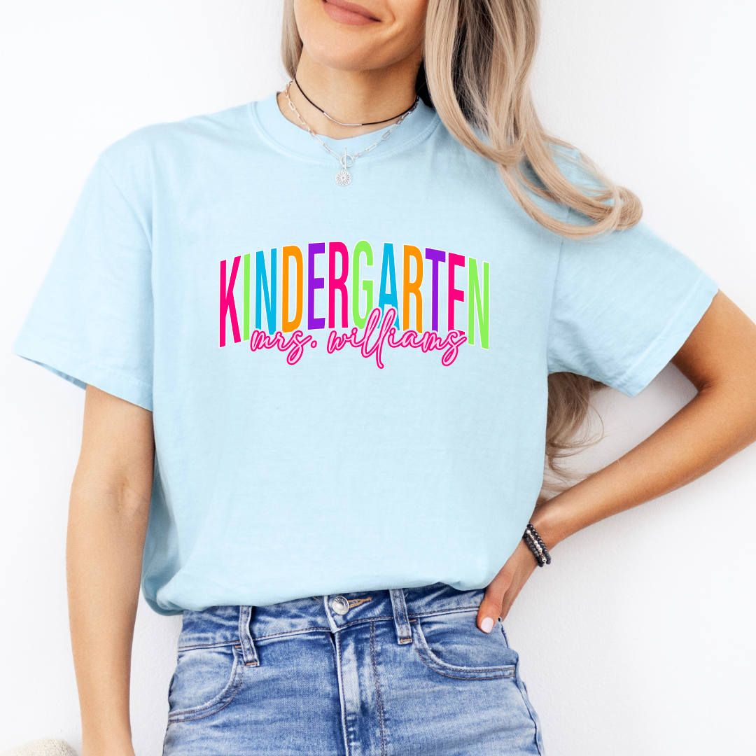 Personalized Kindergarten Tee