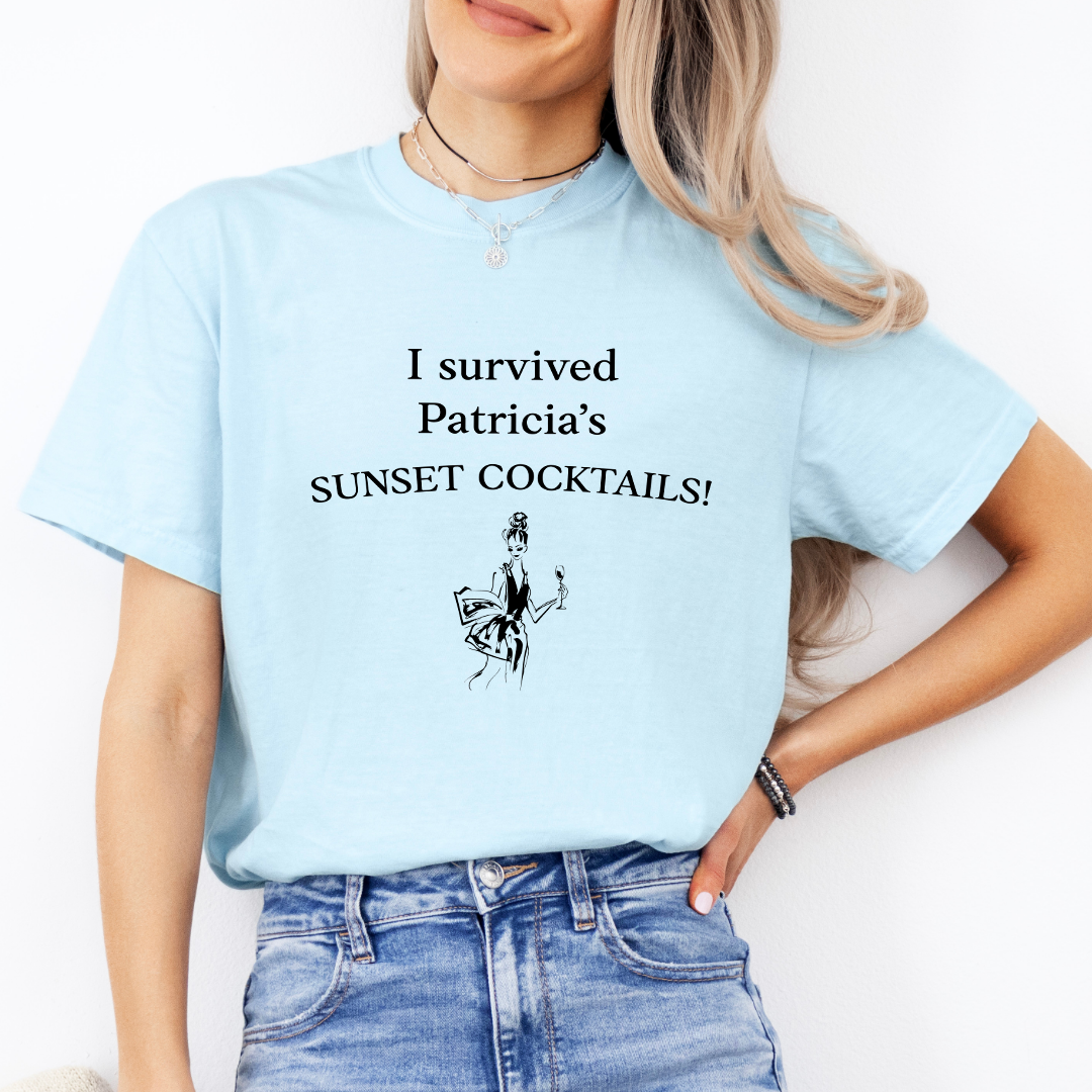 I Survived Patricia's Sunset Cocktails Tee