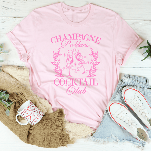 Champagne Problems Cocktail Club Tee Pink / S Peachy Sunday T-Shirt