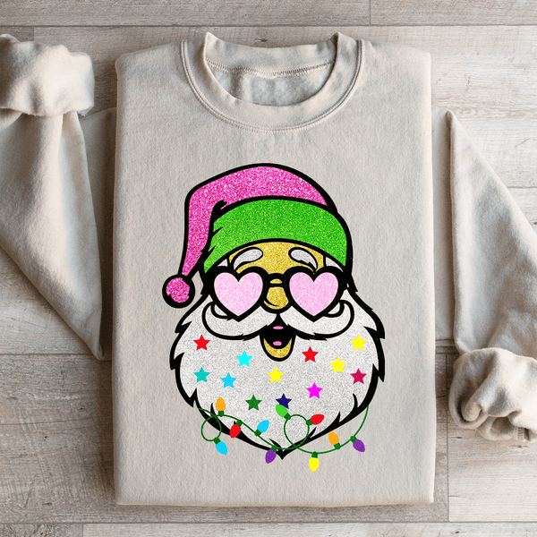 Cheerful Santa Sweatshirt Peachy Sunday T-Shirt