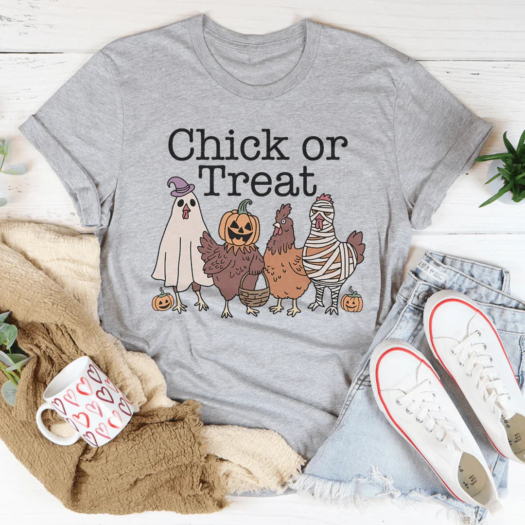 Chick or Treat Tee Athletic Heather / S Peachy Sunday T-Shirt