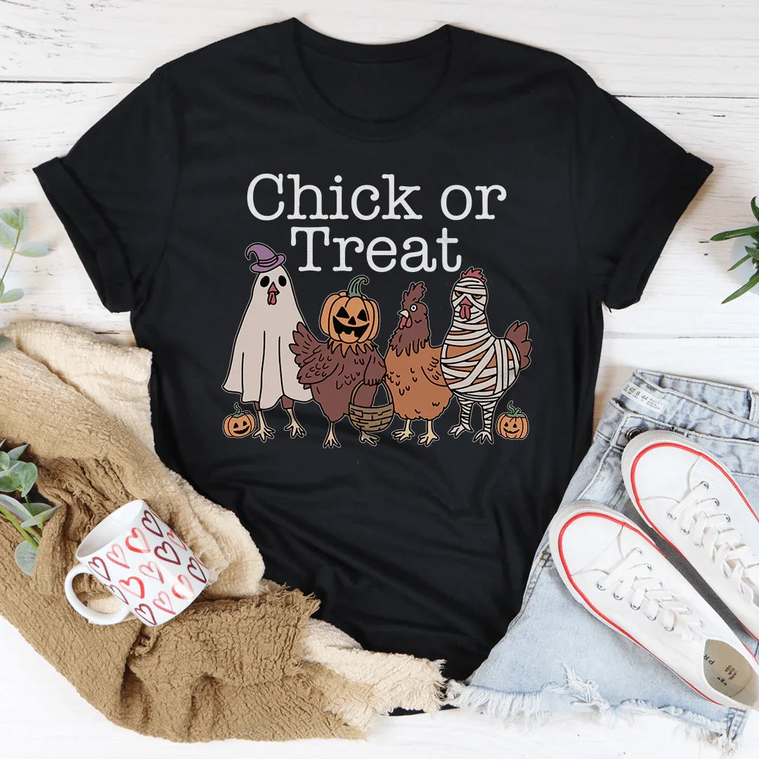 Chick or Treat Tee Black Heather / S Peachy Sunday T-Shirt