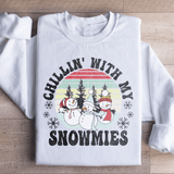Chillin' With My Snowmies Sweatshirt White / S Peachy Sunday T-Shirt