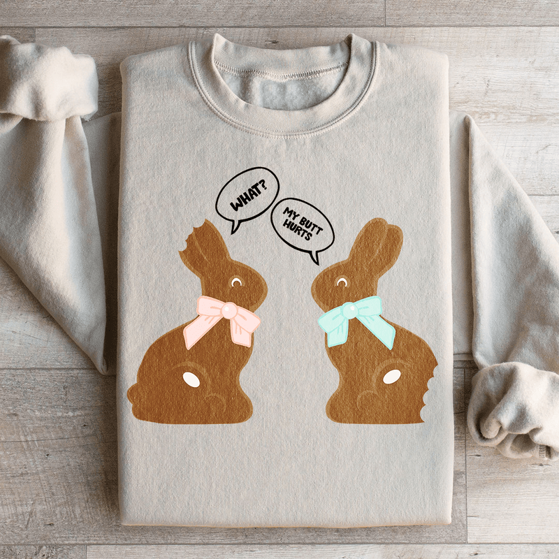Chocolate Bunny Sweatshirt Sand / S Peachy Sunday T-Shirt