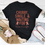 Chubby Single & Waiting For Kris Kringle Tee Black Heather / S Peachy Sunday T-Shirt