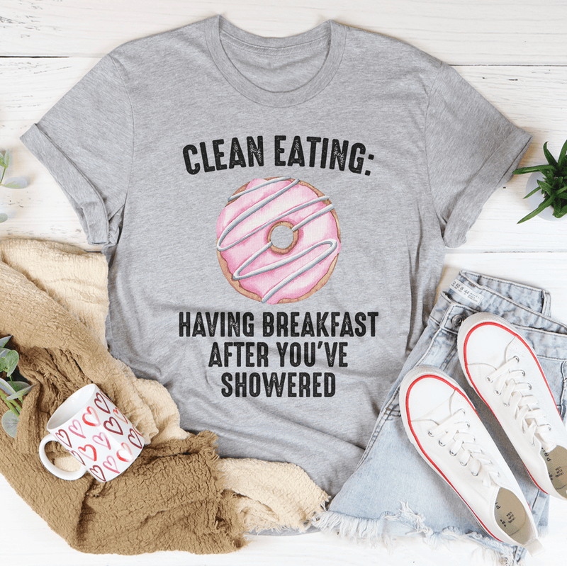 Clean Eating Tee Athletic Heather / S Peachy Sunday T-Shirt