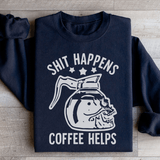 Coffee Helps Sweatshirt Black / S Peachy Sunday T-Shirt